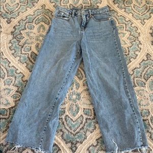 High waisted jeans